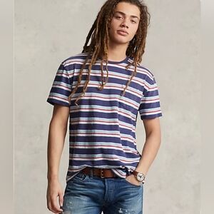Polo Ralph Lauren Classic Fit Striped Gauze Jersey T-Shirt